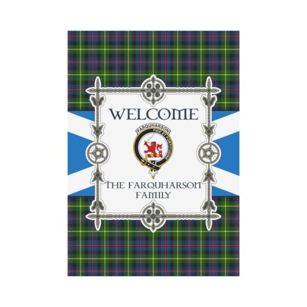 Farquharson Clan Garden Flag, Scottish Tartan Farquharson Clans Garden Flag New Style - Image 2