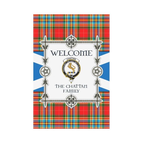 Chattan Clan Garden Flag, Scottish Tartan Chattan Clans Garden Flag New Style