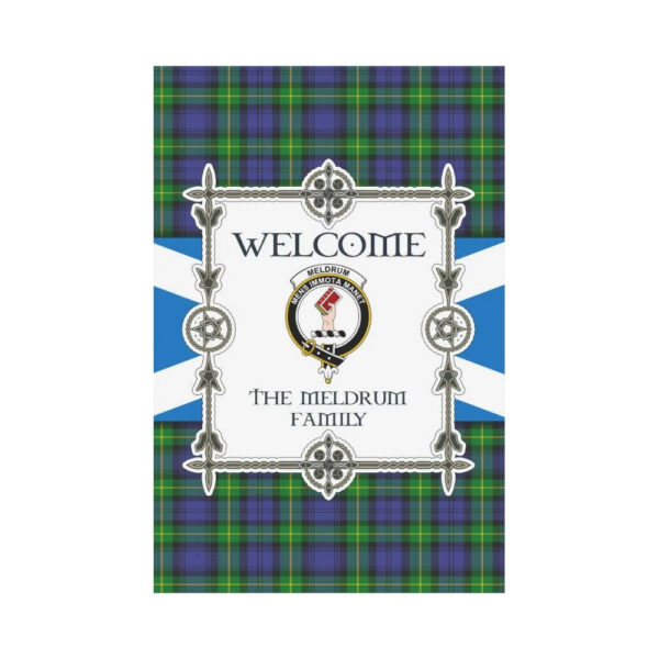 Meldrum Clan Garden Flag, Scottish Tartan Meldrum Clans Garden Flag New Style - Image 2