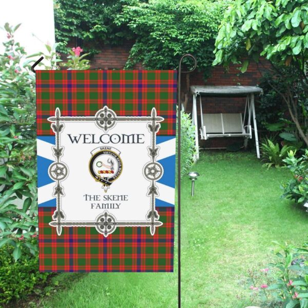 Skene Clan Garden Flag, Scottish Tartan Skene Clans Garden Flag New Style - Image 4