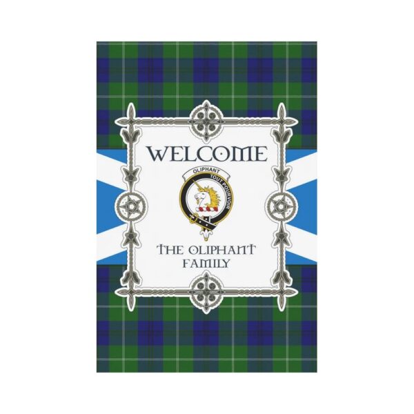 The Oliphant Clan Garden Flag, Scottish Tartan The Oliphant Clans Garden Flag New Style - Image 2