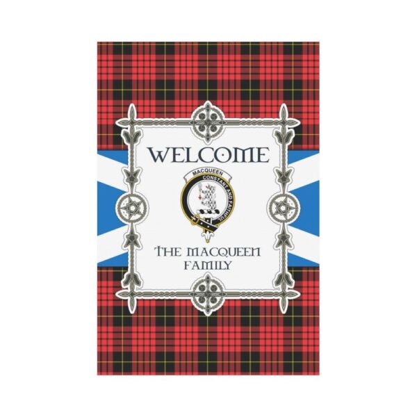 Macqueen Clan Garden Flag, Scottish Tartan Macqueen Clans Garden Flag New Style - Image 2