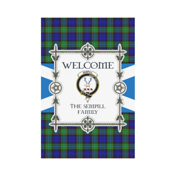 The Sempill Clan Garden Flag, Scottish Tartan The Sempill Clans Garden Flag New Style - Image 2