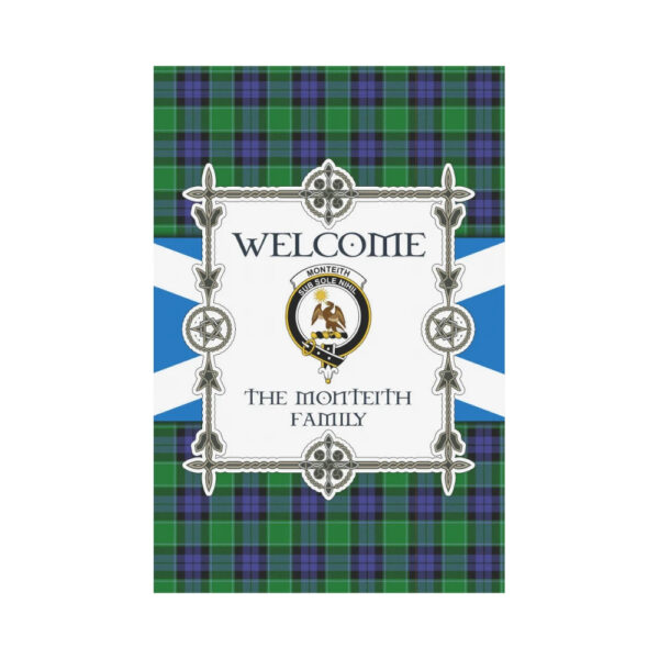 The Monteith Clan Garden Flag, Scottish Tartan The Monteith Clans Garden Flag New Style - Image 2