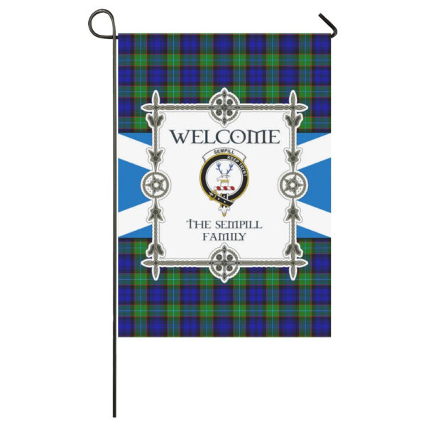 The Sempill Clan Garden Flag, Scottish Tartan The Sempill Clans Garden Flag New Style - Image 3