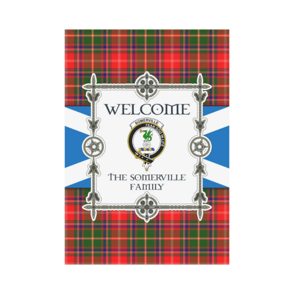 The Somerville Clan Garden Flag, Scottish Tartan The Somerville Clans Garden Flag New Style - Image 2