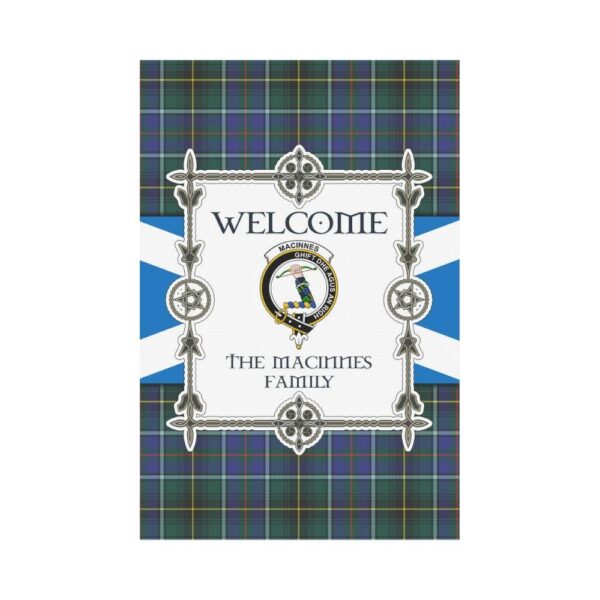 Macinnes Clan Garden Flag, Scottish Tartan Macinnes Clans Garden Flag New Style