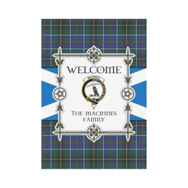 Macinnes Clan Garden Flag, Scottish Tartan Macinnes Clans Garden Flag New Style - Image 2