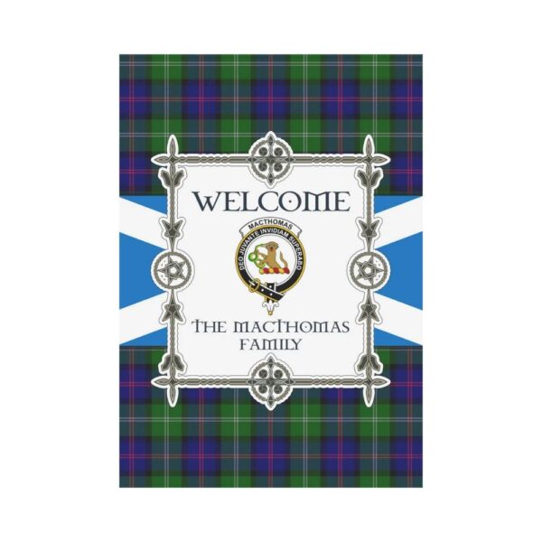 The Macthomas Clan Garden Flag, Scottish Tartan The Macthomas Clans Garden Flag New Style