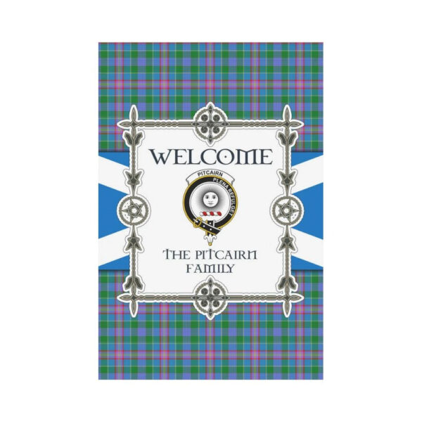 Pitcairn Clan Garden Flag, Scottish Tartan Pitcairn Clans Garden Flag New Style - Image 2