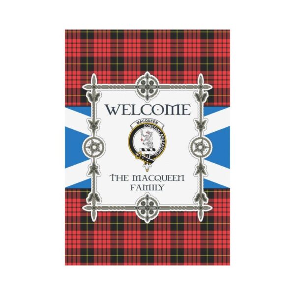 Macqueen Clan Garden Flag, Scottish Tartan Macqueen Clans Garden Flag New Style