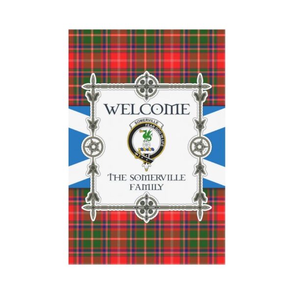 The Somerville Clan Garden Flag, Scottish Tartan The Somerville Clans Garden Flag New Style