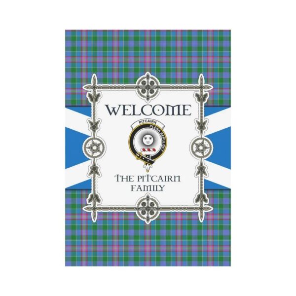 Pitcairn Clan Garden Flag, Scottish Tartan Pitcairn Clans Garden Flag New Style