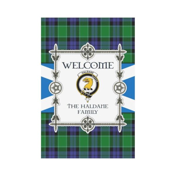 Haldane Clan Garden Flag, Scottish Tartan Haldane Clans Garden Flag New Style