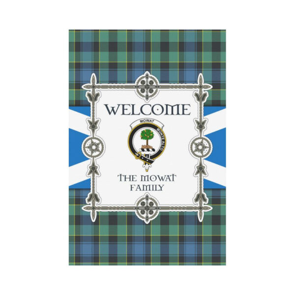 Mowat Clan Garden Flag, Scottish Tartan Mowat Clans Garden Flag New Style - Image 2