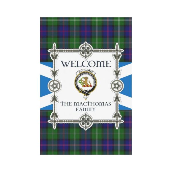 The Macthomas Clan Garden Flag, Scottish Tartan The Macthomas Clans Garden Flag New Style - Image 2