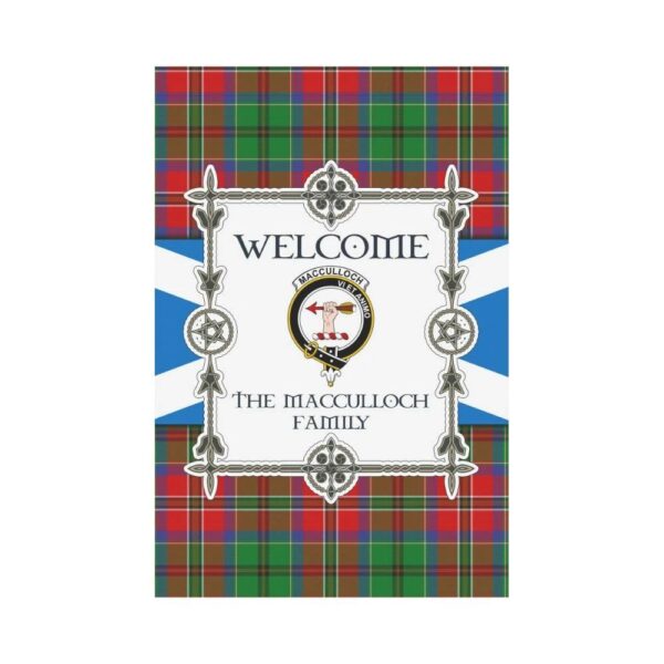 Macculloch Clan Garden Flag, Scottish Tartan Macculloch Clans Garden Flag New Style