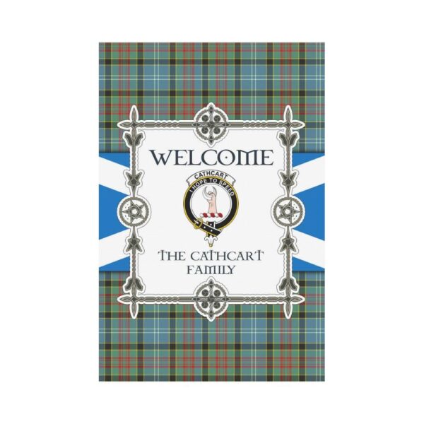 Cathcart Clan Garden Flag, Scottish Tartan Cathcart Clans Garden Flag New Style