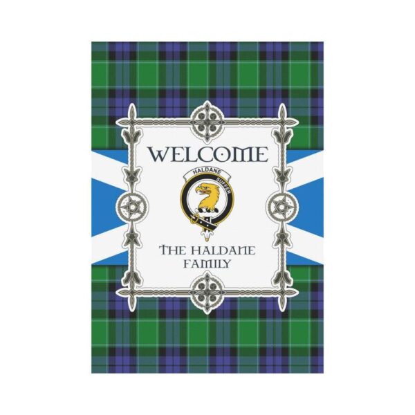 Haldane Clan Garden Flag, Scottish Tartan Haldane Clans Garden Flag New Style - Image 2