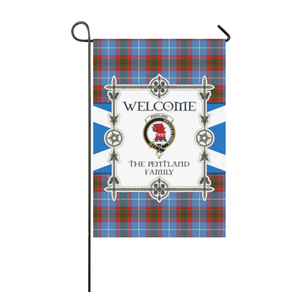 The Pentland Clan Garden Flag, Scottish Tartan The Pentland Clans Garden Flag New Style - Image 3