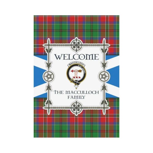 Macculloch Clan Garden Flag, Scottish Tartan Macculloch Clans Garden Flag New Style - Image 2