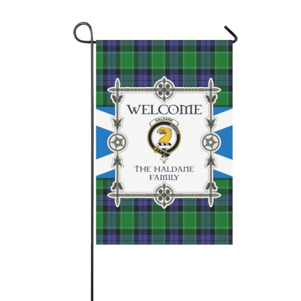 Haldane Clan Garden Flag, Scottish Tartan Haldane Clans Garden Flag New Style - Image 3