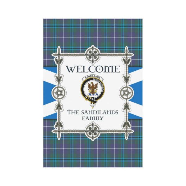 Sandilands Clan Garden Flag, Scottish Tartan Sandilands Clans Garden Flag New Style - Image 2