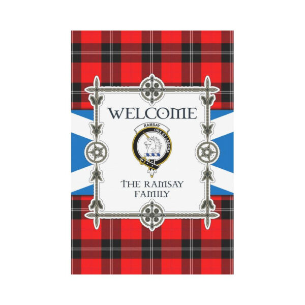 Ramsay Clan Garden Flag, Scottish Tartan Ramsay Clans Garden Flag New Style - Image 2