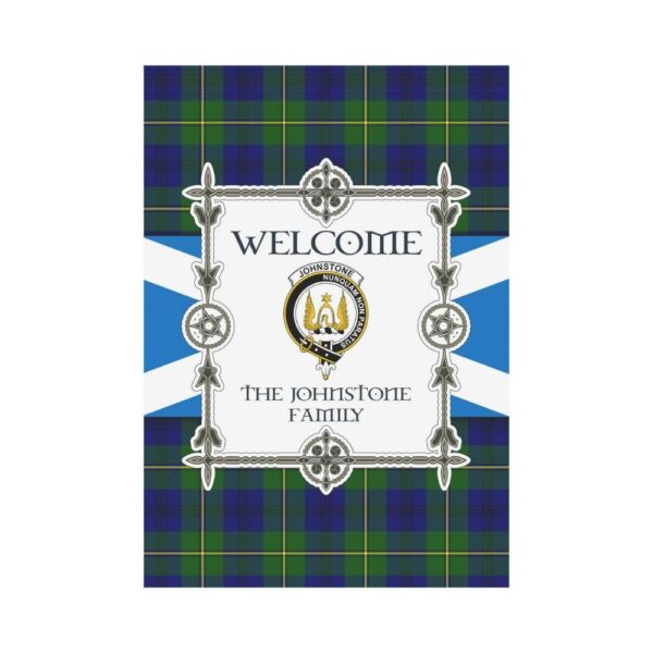 Johnstone Clan Garden Flag, Scottish Tartan Johnstone Clans Garden Flag New Style - Image 2