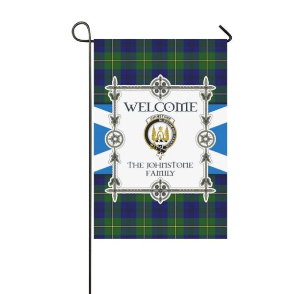 Johnstone Clan Garden Flag, Scottish Tartan Johnstone Clans Garden Flag New Style - Image 3