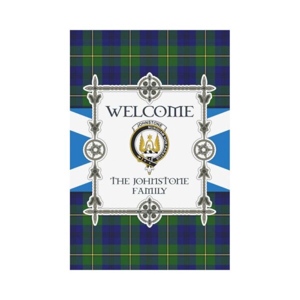 Johnstone Clan Garden Flag, Scottish Tartan Johnstone Clans Garden Flag New Style