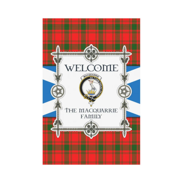 The Macquarrie Clan Garden Flag, Scottish Tartan The Macquarrie Clans Garden Flag New Style - Image 2