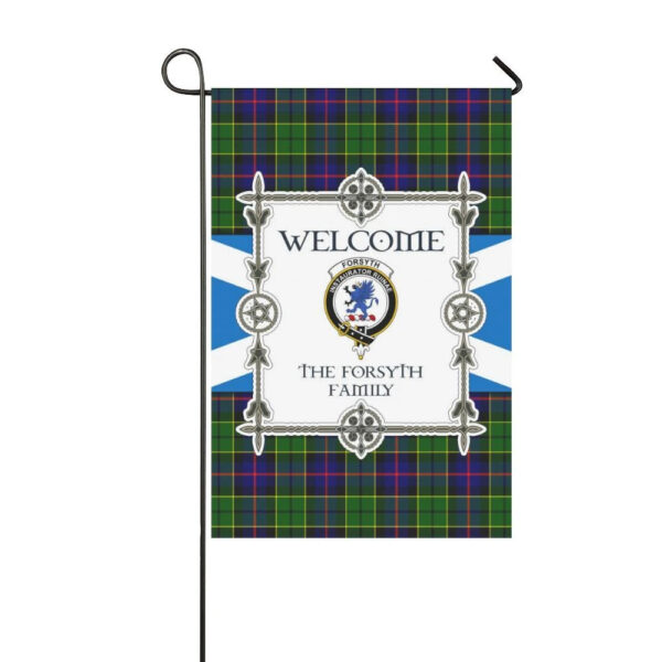 Forsyth Clan Garden Flag, Scottish Tartan Forsyth Clans Garden Flag New Style - Image 3