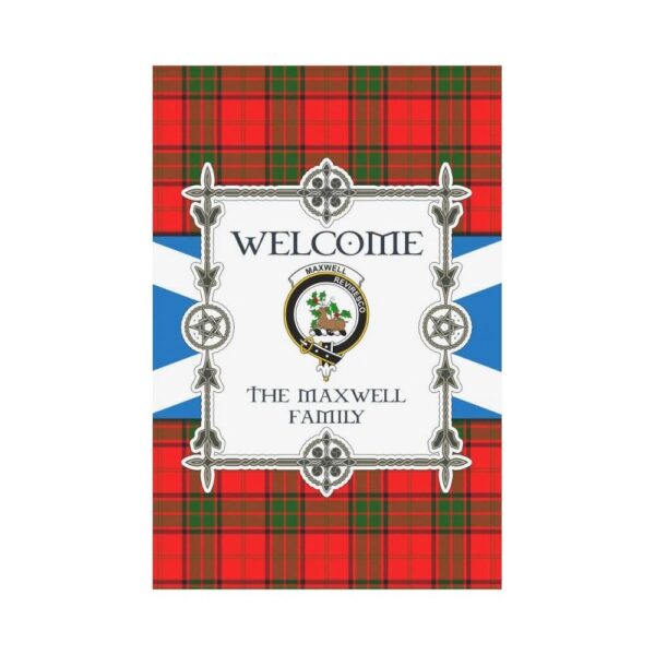 Maxwell Clan Garden Flag, Scottish Tartan Maxwell Clans Garden Flag New Style