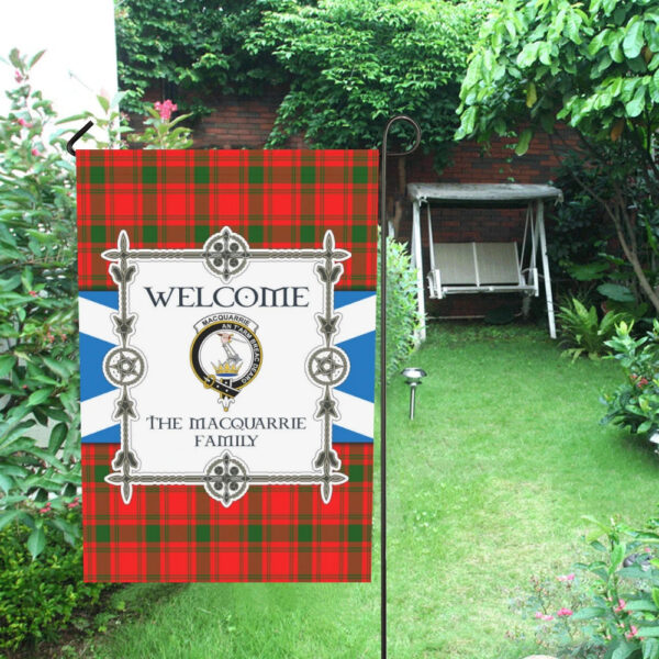 The Macquarrie Clan Garden Flag, Scottish Tartan The Macquarrie Clans Garden Flag New Style - Image 4