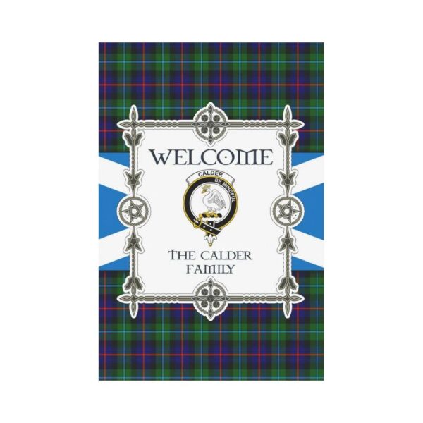 Calder Clan Garden Flag, Scottish Tartan Calder Clans Garden Flag New Style