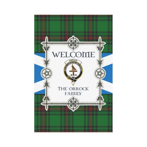 The Orrock Clan Garden Flag, Scottish Tartan The Orrock Clans Garden Flag New Style