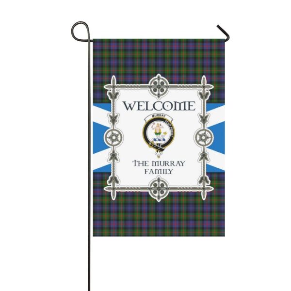 The Murray 2 Clan Garden Flag, Scottish Tartan The Murray 2 Clans Garden Flag New Style - Image 3