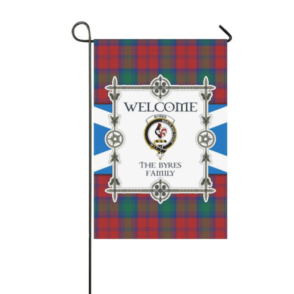 Byres Clan Garden Flag, Scottish Tartan Byres Clans Garden Flag New Style - Image 3