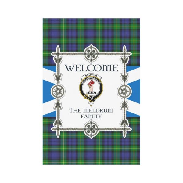 The Meldrum Clan Garden Flag, Scottish Tartan The Meldrum Clans Garden Flag New Style - Image 2