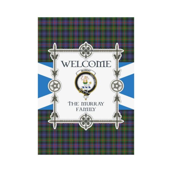 The Murray 2 Clan Garden Flag, Scottish Tartan The Murray 2 Clans Garden Flag New Style