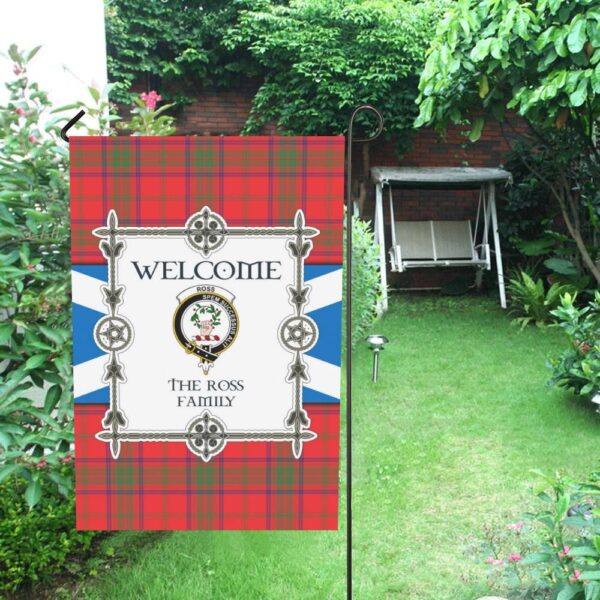 Ross Clan Garden Flag, Scottish Tartan Ross Clans Garden Flag New Style - Image 4