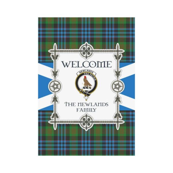 The Newlands Clan Garden Flag, Scottish Tartan The Newlands Clans Garden Flag New Style