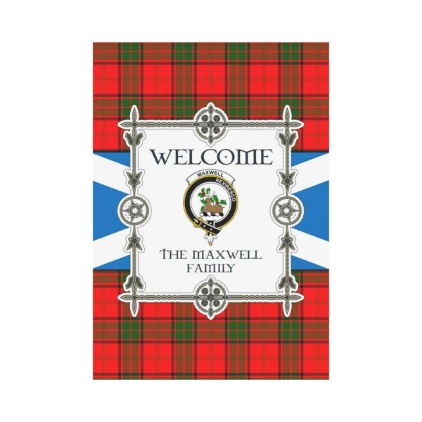 Maxwell Clan Garden Flag, Scottish Tartan Maxwell Clans Garden Flag New Style - Image 2