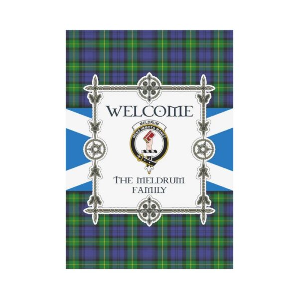 The Meldrum Clan Garden Flag, Scottish Tartan The Meldrum Clans Garden Flag New Style