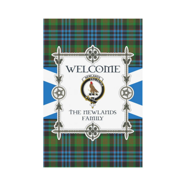 The Newlands Clan Garden Flag, Scottish Tartan The Newlands Clans Garden Flag New Style - Image 2