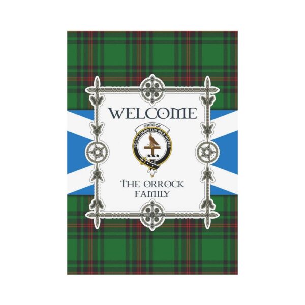 The Orrock Clan Garden Flag, Scottish Tartan The Orrock Clans Garden Flag New Style - Image 2