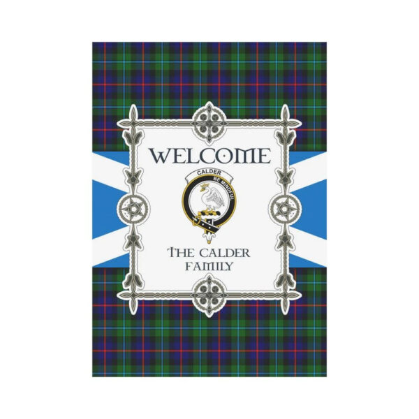 Calder Clan Garden Flag, Scottish Tartan Calder Clans Garden Flag New Style - Image 2