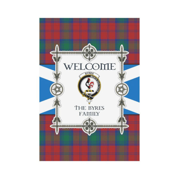 Byres Clan Garden Flag, Scottish Tartan Byres Clans Garden Flag New Style - Image 2