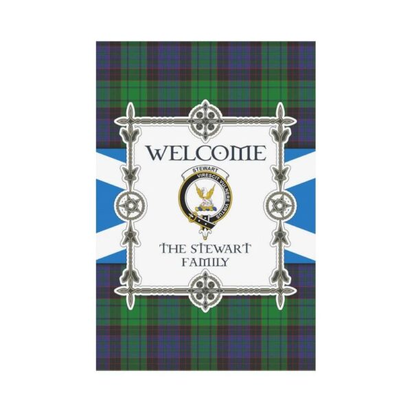 Stewart Clan Garden Flag, Scottish Tartan Stewart Clans Garden Flag New Style